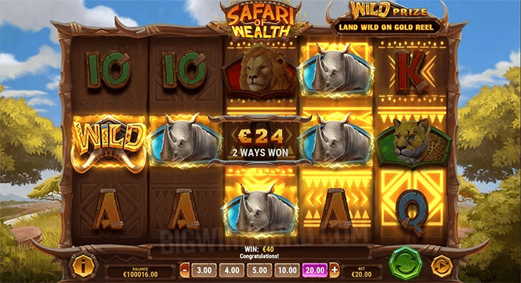 Screenshot Safari of Wealth